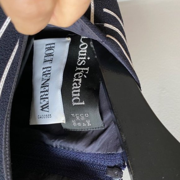 Vintage 70's french couture Louis Féraud - Picture 2 of 4